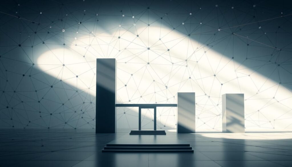 A meticulously designed digital regulatory framework, with intricate geometric patterns and abstract shapes symbolizing the complex web of laws and guidelines governing digital service providers. The scene is illuminated by a soft, diffused light, casting subtle shadows and highlights that accentuate the architectural elements. The overall composition conveys a sense of order, structure, and the careful balancing of various regulatory requirements. The image should evoke a feeling of professionalism, stability, and the importance of compliance within the digital services industry. A meticulously designed digital regulatory framework, with intricate geometric patterns and abstract shapes symbolizing the complex web of laws and guidelines governing digital service providers. The scene is illuminated by a soft, diffused light, casting subtle shadows and highlights that accentuate the architectural elements. The overall composition conveys a sense of order, structure, and the careful balancing of various regulatory requirements. The image should evoke a feeling of professionalism, stability, and the importance of compliance within the digital services industry.